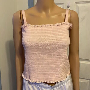 VTG Drirelease Tube Tank Top Expand A Band Binder Pink Babydoll Cottagecore XL